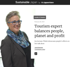 Sustainable Japan Times Profile Joy jarman-walsh